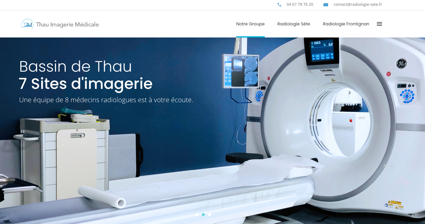 Exemple de site web Imagerie médicale