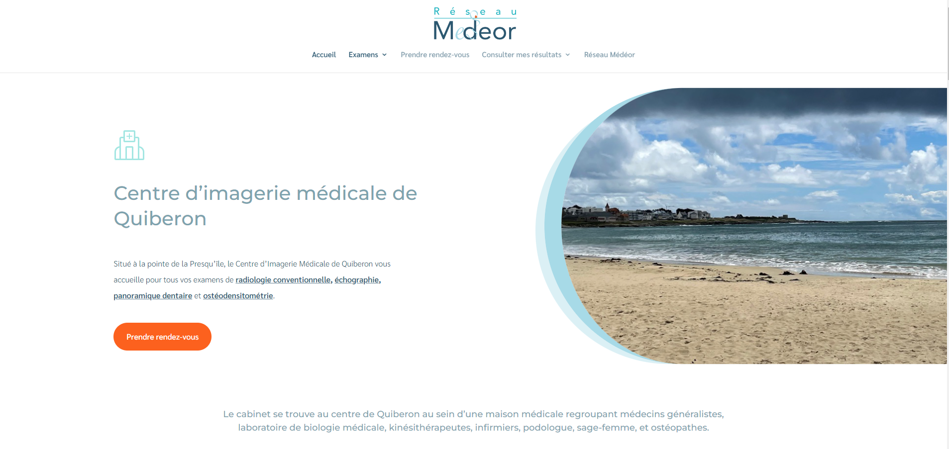 Exemple de site web Radiologue